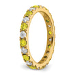 14K Lab Grown Diamond VS/SI GH & Cr Yellow Sapp Eternity Band