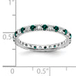 14K White Gold Lab Grown Dia VS/SI GH & Cr Alexandrite Eternity B