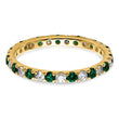 14K Lab Grown Diamond VS/SI GH & Cr Emerald Eternity Band
