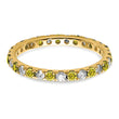 14K Lab Grown Diamond VS/SI GH & Cr Yellow Sapp Eternity Band
