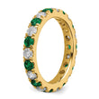 14K Lab Grown Diamond VS/SI GH & Cr Emerald Eternity Band