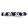 14K Lab Grown Diamond VS/SI GH & Cr Blue Sapp Eternity Band