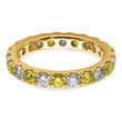 14K Lab Grown Diamond VS/SI GH & Cr Yellow Sapp Eternity Band