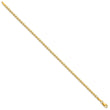14K 7 inch 2.4mm Concave Anchor with Lobster Clasp Chain