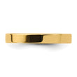 14k Yellow Gold 3mm Standard Weight Flat Comfort Fit Wedding Band Size 4