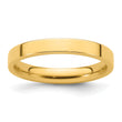 14k Yellow Gold 3mm Standard Weight Flat Comfort Fit Wedding Band Size 14