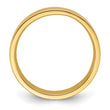 14k Yellow Gold 5mm Standard Weight Flat Comfort Fit Wedding Band Size 4