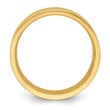 14k Yellow Gold 8mm Standard Weight Flat Comfort Fit Wedding Band Size 4