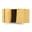 14k Yellow Gold 12mm Standard Weight Flat Comfort Fit Wedding Band Size 4