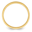 14k Yellow Gold 3mm Lightweight Flat Wedding Band Size 4