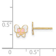 14k Madi K Enamel Butterfly Post Earrings