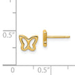 14k Madi K Cut-out Butterfly Post Earrings