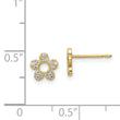 14k Madi K CZ Flower Post Earrings