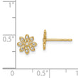 14k Madi K CZ Flower Post Earrings