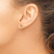 14k Madi K CZ Crown Post Earrings