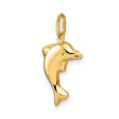 14k Madi K Polished 3-D Dolphin Pendant