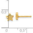 14K Madi K Textured Star Post Earrings