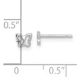 14K White Gold Madi K Butterfly Post Earrings