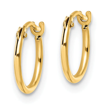 14K Madi K Polished Hoop Earrings