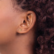 14k Madi K Two-Tone Polished Heart Post Earrings