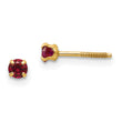 14K Gold Madi K Garnet Birthstone Stud Earrings for Women (January)