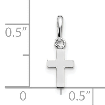 14k White Gold Madi K Children's Cross Pendant
