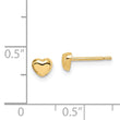 14k Madi K Heart Post Earrings