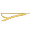 Kelly Waters Gold-plated .01 Ct. Diamond Polished and Satin Tie Bar - Birthstone Company