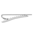 Kelly Waters Rhodium-plated .01 Ct. Diamond Polished and Satin Tie Bar - Birthstone Company