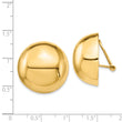 14k Omega Clip 24mm Half Ball Non-pierced Earrings