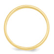 14k Yellow Gold 3mm Half-Round Wedding Band Size 4