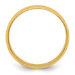14k Yellow Gold 7mm Lightweight Half Round Wedding Band Size 4