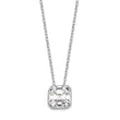 Sterling Silver 925 Round Pendant Necklace on 18" Cable Chain Elegant Design