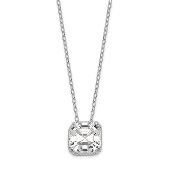 Sterling Silver 925 Round Pendant Necklace on 18