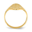 14k Diamond-cut Filigree Ring