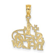 14k #1 SISTER-IN-LAW Charm