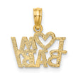 14k I HEART MY BABY Charm