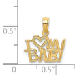 14k I HEART MY BABY Charm