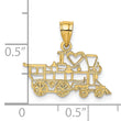 14k I LOVE TRAINS Charm