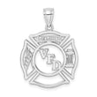 14k White Gold VFD Member Shield Charm