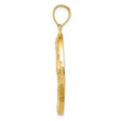 14K Gold Sailboat Pendant with Lab Created Opal Nautical Themed Elegance