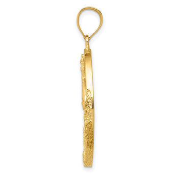 14K Gold Sailboat Pendant with Lab Created Opal Nautical Themed Elegance