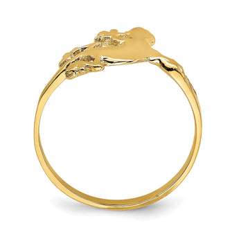 14K Lizard Ring