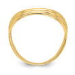 14K Triple Wave Fashion Thumb Ring