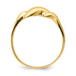 14K Curl-top Dome Ring