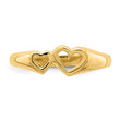 14K Double Heart Cut-Out Ring