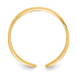 14k Polished With Hearts Toe Ring