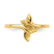 14K Gold Polished Double Whale Tail Ring