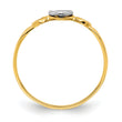 14k Two-tone Gold Hearts Ring