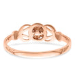 14k Rose Gold Polished Flower Ring